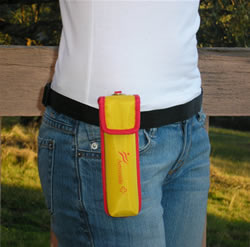 Single Auto Injector Holder On Waist Belt - Yellow