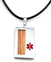 Window Pendant with Leather Chain